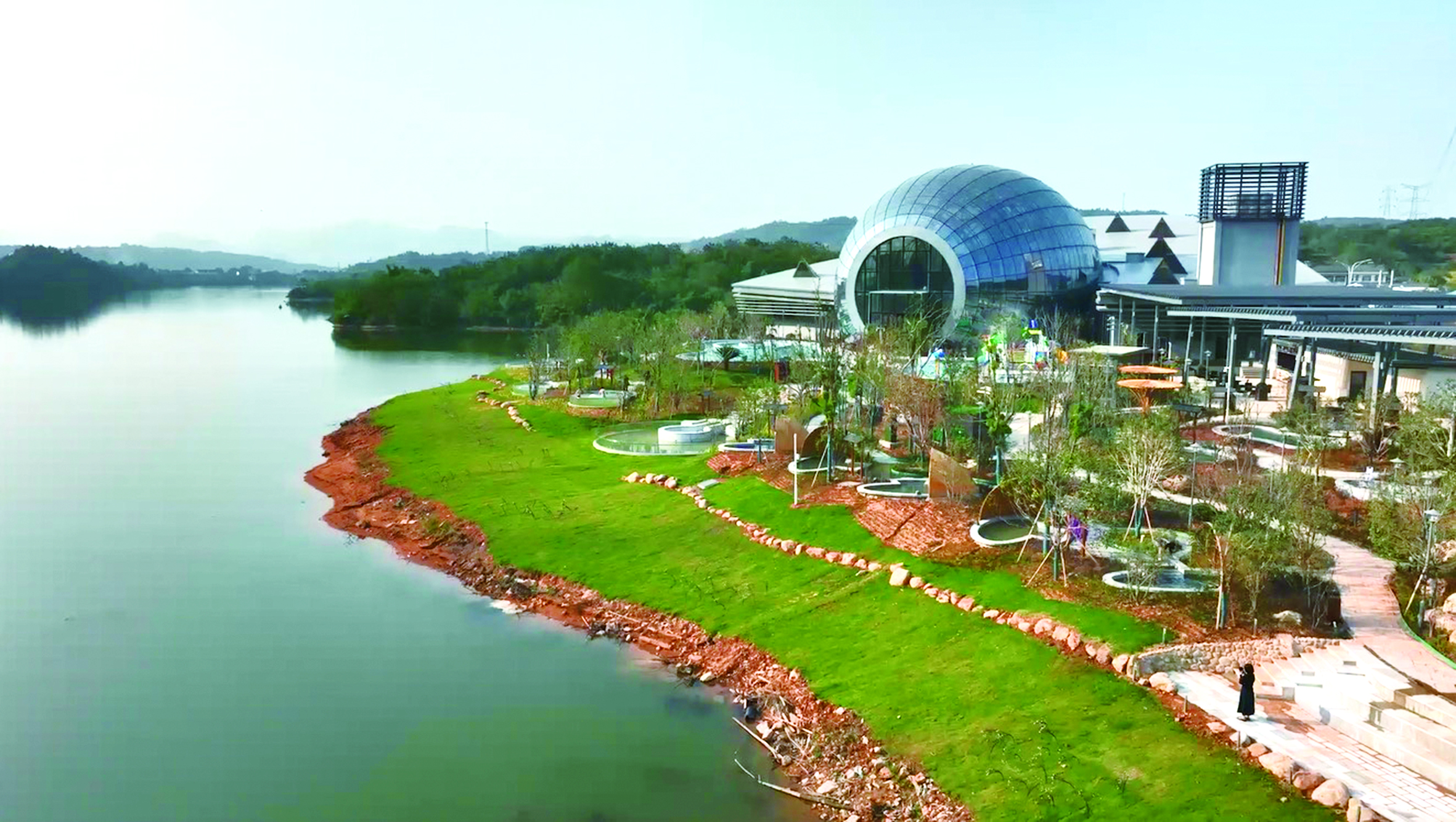 宜都青林明珠温泉 景区供图 宜都青林明珠温泉 景区供图王家河江豚