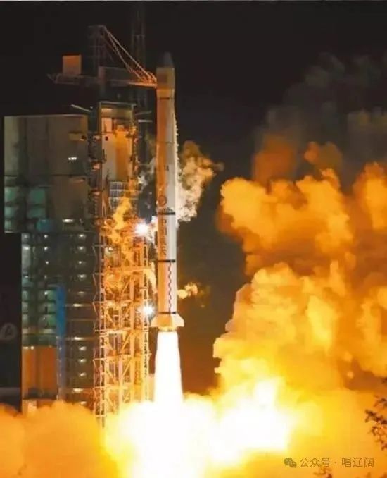 ▲ 2007年4月14日，第一颗北斗二号卫星发射成功